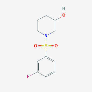 molecular formula C11H14FNO3S B2867931 1-(3-Fluorophenyl)sulfonylpiperidin-3-ol CAS No. 1153146-41-8