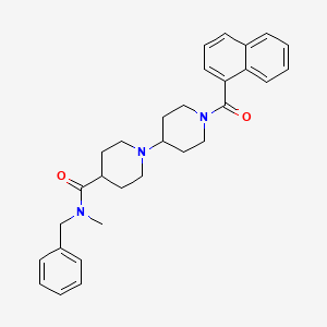 molecular formula C30H35N3O2 B2867949 1'-(1-naphthoyl)-N-benzyl-N-methyl-[1,4'-bipiperidine]-4-carboxamide CAS No. 1081172-01-1