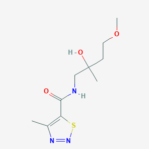 N-(2-hydroxy-4-methoxy-2-methylbutyl)-4-methyl-1,2,3-thiadiazole-5-carboxamide