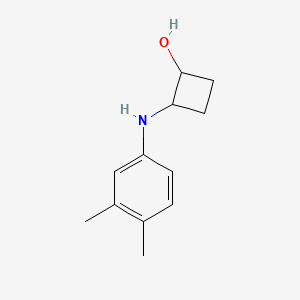 molecular formula C12H17NO B2867962 2-[(3,4-Dimethylphenyl)amino]cyclobutan-1-ol CAS No. 2158722-48-4
