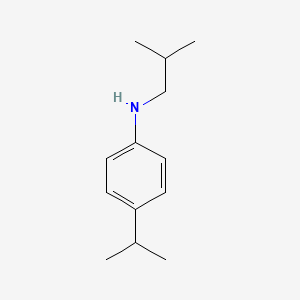 molecular formula C13H21N B2867969 N-Isobutyl-4-isopropylbenzenamine CAS No. 1040004-43-0