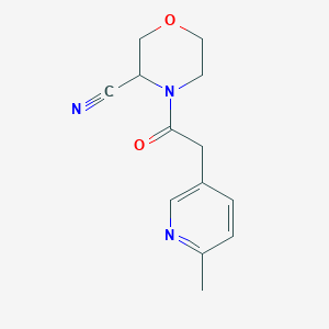 4-[2-(6-Methylpyridin-3-YL)acetyl]morpholine-3-carbonitrile