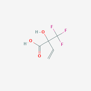 2-Hydroxy-2-(trifluoromethyl)but-3-enoic acid