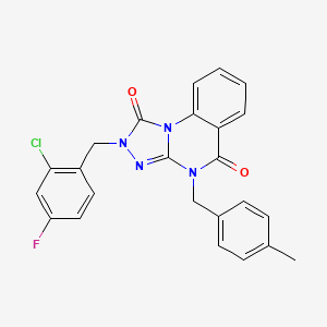 2-(2-chloro-4-fluorobenzyl)-4-(4-methylbenzyl)-[1,2,4]triazolo[4,3-a]quinazoline-1,5(2H,4H)-dione