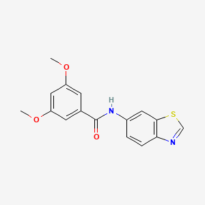 molecular formula C16H14N2O3S B2867995 N-(benzo[d]thiazol-6-yl)-3,5-dimethoxybenzamide CAS No. 899732-64-0