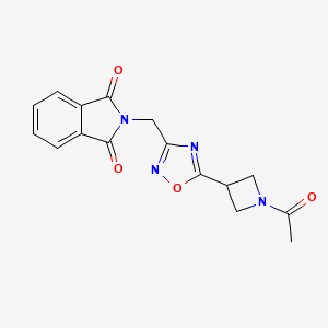 2-((5-(1-Acetylazetidin-3-yl)-1,2,4-oxadiazol-3-yl)methyl)isoindoline-1,3-dione