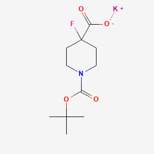 Potassium 1-[(tert-butoxy)carbonyl]-4-fluoropiperidine-4-carboxylate