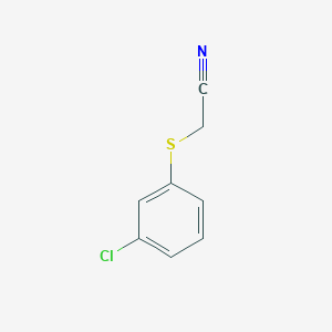 molecular formula C8H6ClNS B2868011 2-(3-Chlorophenyl)sulfanylacetonitrile CAS No. 18527-22-5