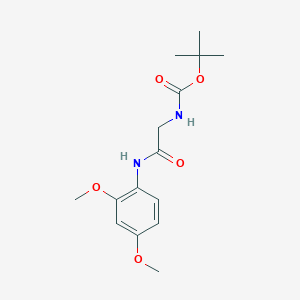 molecular formula C15H22N2O5 B2868014 N-(tert-butoxycarbonyl)-N1-(2,4-dimethoxyphenyl)glycinamide CAS No. 1824277-27-1