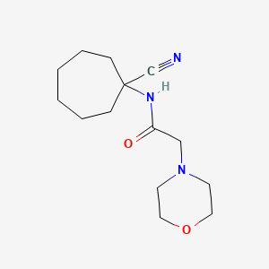 N-(1-cyanocycloheptyl)-2-(morpholin-4-yl)acetamide