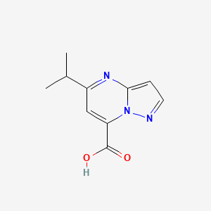 molecular formula C10H11N3O2 B2868024 5-Isopropylpyrazolo[1,5-a]pyrimidine-7-carboxylic acid CAS No. 1342733-58-7
