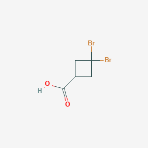molecular formula C5H6Br2O2 B2868034 3,3-Dibromocyclobutane-1-carboxylic acid CAS No. 2138234-70-3