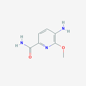 molecular formula C7H9N3O2 B2868035 5-Amino-6-methoxypyridine-2-carboxamide CAS No. 1314935-32-4