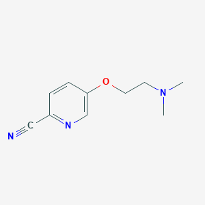 molecular formula C10H13N3O B2868037 5-[2-(Dimethylamino)ethoxy]pyridine-2-carbonitrile CAS No. 1550471-29-8