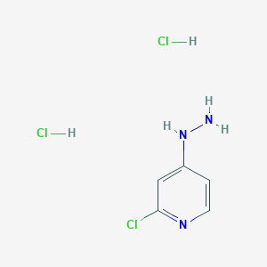 molecular formula C5H8Cl3N3 B2868038 2-氯-4-肼基吡啶二盐酸盐 CAS No. 1955506-81-6