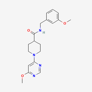 molecular formula C19H24N4O3 B2868043 N-(3-methoxybenzyl)-1-(6-methoxypyrimidin-4-yl)piperidine-4-carboxamide CAS No. 1251617-57-8