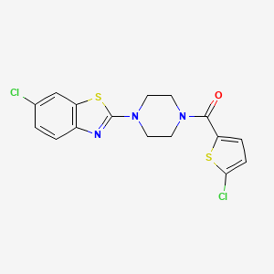 (4-(6-Chlorobenzo[d]thiazol-2-yl)piperazin-1-yl)(5-chlorothiophen-2-yl)methanone