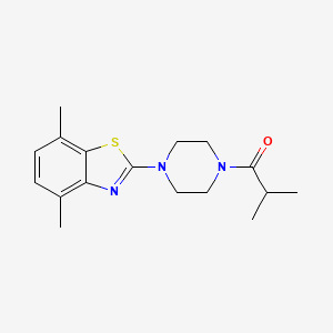1-(4-(4,7-Dimethylbenzo[d]thiazol-2-yl)piperazin-1-yl)-2-methylpropan-1-one