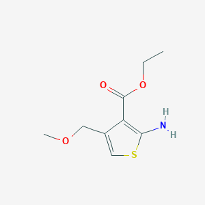 molecular formula C9H13NO3S B2868064 Ethyl 2-amino-4-(methoxymethyl)thiophene-3-carboxylate CAS No. 2248366-32-5