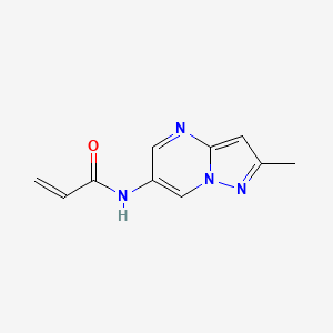 molecular formula C10H10N4O B2868069 N-(2-Methylpyrazolo[1,5-a]pyrimidin-6-yl)prop-2-enamide CAS No. 2305488-63-3