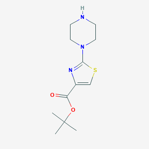 Tert-butyl 2-piperazin-1-yl-1,3-thiazole-4-carboxylate
