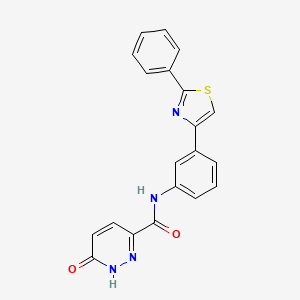 6-oxo-N-(3-(2-phenylthiazol-4-yl)phenyl)-1,6-dihydropyridazine-3-carboxamide