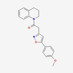 1-(3,4-dihydroquinolin-1(2H)-yl)-2-(5-(4-methoxyphenyl)isoxazol-3-yl)ethanone