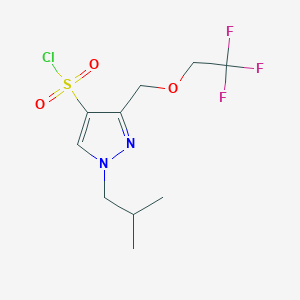 1-isobutyl-3-[(2,2,2-trifluoroethoxy)methyl]-1H-pyrazole-4-sulfonyl chloride