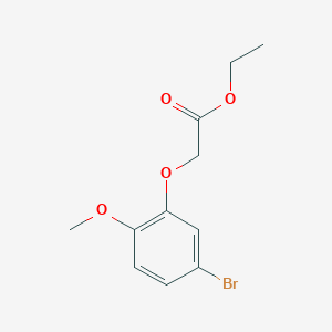 Ethyl 2-(3-bromo-6-methoxy-phenoxy)acetate