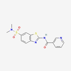 N-{6-[(dimethylamino)sulfonyl]-1,3-benzothiazol-2-yl}nicotinamide