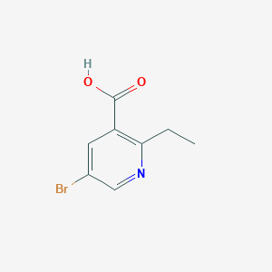 molecular formula C8H8BrNO2 B2868111 5-溴-2-乙基吡啶-3-羧酸 CAS No. 1211580-62-9