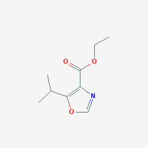 molecular formula C9H13NO3 B2868121 Ethyl 5-isopropyloxazole-4-carboxylate CAS No. 32968-46-0