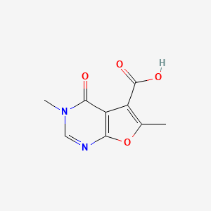 3,6-Dimethyl-4-oxo-3,4-dihydrofuro[2,3-d]pyrimidine-5-carboxylic acid