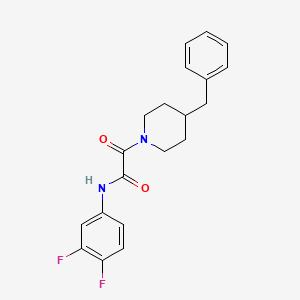 molecular formula C20H20F2N2O2 B2868131 2-(4-benzylpiperidin-1-yl)-N-(3,4-difluorophenyl)-2-oxoacetamide CAS No. 941939-02-2