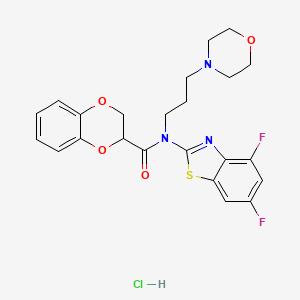 N-(4,6-difluorobenzo[d]thiazol-2-yl)-N-(3-morpholinopropyl)-2,3-dihydrobenzo[b][1,4]dioxine-2-carboxamide hydrochloride
