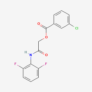 [2-(2,6-Difluoroanilino)-2-oxoethyl] 3-chlorobenzoate