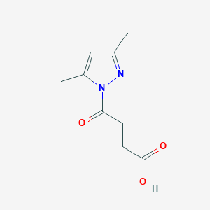 molecular formula C9H12N2O3 B2868166 4-(3,5-dimethyl-1H-pyrazol-1-yl)-4-oxobutanoic acid CAS No. 491831-88-0