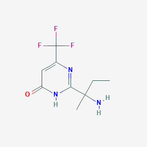 2-(2-Aminobutan-2-yl)-6-(trifluoromethyl)-3,4-dihydropyrimidin-4-one