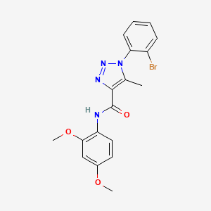 1-(2-bromophenyl)-N-(2,4-dimethoxyphenyl)-5-methyl-1H-1,2,3-triazole-4-carboxamide