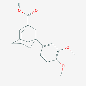molecular formula C19H24O4 B2868197 3-(3,4-二甲氧基苯基)金刚烷-1-甲酸 CAS No. 924843-90-3