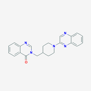 3-[(1-Quinoxalin-2-ylpiperidin-4-yl)methyl]quinazolin-4-one