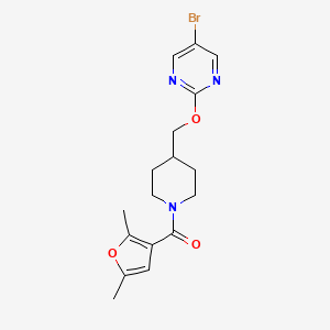 [4-[(5-Bromopyrimidin-2-yl)oxymethyl]piperidin-1-yl]-(2,5-dimethylfuran-3-yl)methanone