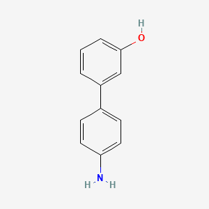 molecular formula C12H11NO B2868219 4'-Aminobiphenyl-3-ol CAS No. 779341-20-7