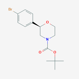 tert-butyl (2R)-2-(4-bromophenyl)morpholine-4-carboxylate
