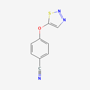 4-(1,2,3-Thiadiazol-5-yloxy)benzenecarbonitrile