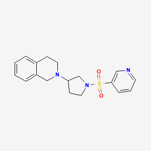 2-(1-(Pyridin-3-ylsulfonyl)pyrrolidin-3-yl)-1,2,3,4-tetrahydroisoquinoline