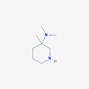 molecular formula C8H18N2 B2868256 N,N,3-Trimethyl-3-piperidinamine CAS No. 1823359-49-4