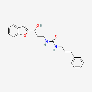 1-(3-(Benzofuran-2-yl)-3-hydroxypropyl)-3-(3-phenylpropyl)urea