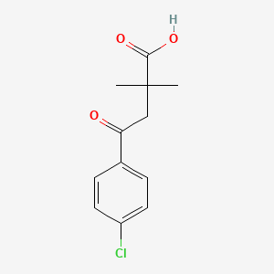 molecular formula C12H13ClO3 B2868264 4-(4-Chlorophenyl)-2,2-dimethyl-4-oxobutanoic acid CAS No. 58457-63-9