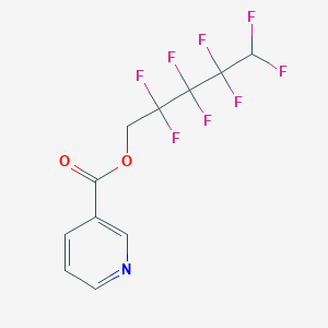 molecular formula C11H7F8NO2 B2868270 2,2,3,3,4,4,5,5-Octafluoropentyl nicotinate CAS No. 321973-02-8
